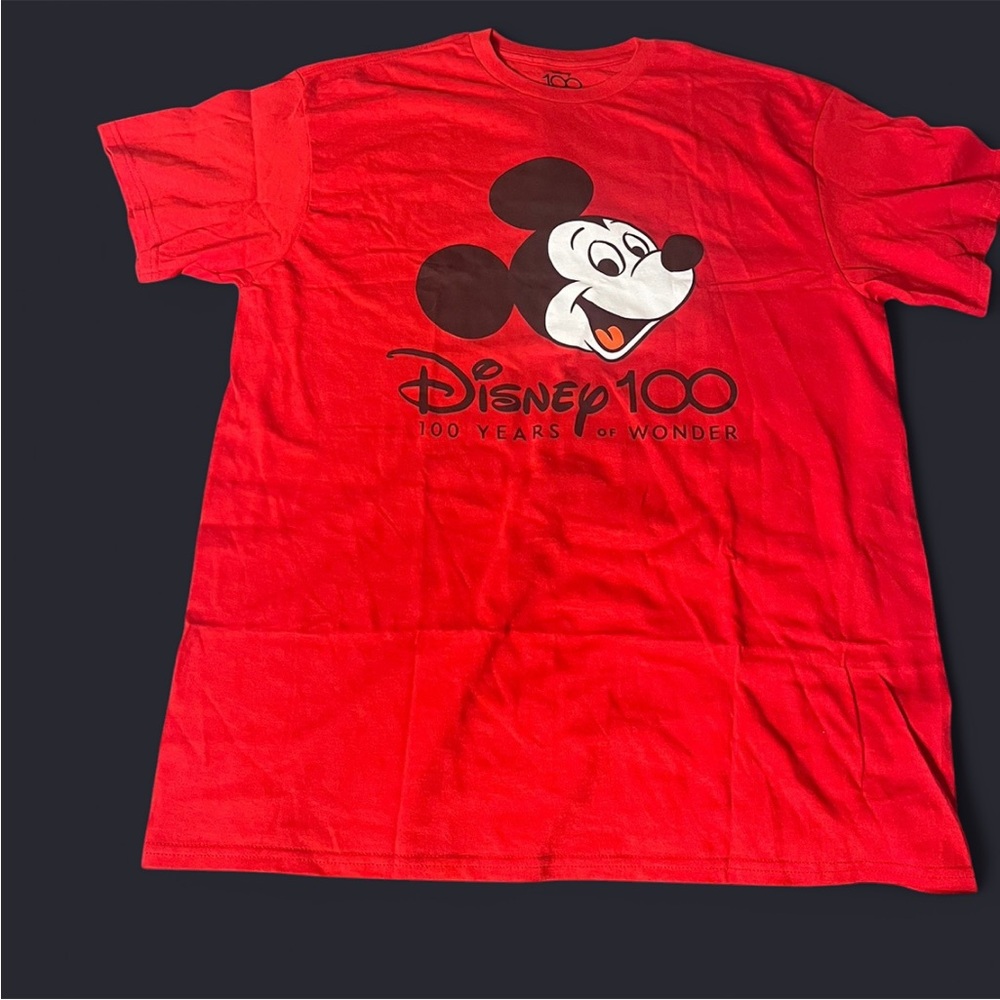 Disney Red Mickey Mouse Short Sleeve Tee